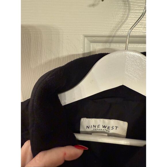 Nine West Black Quilted Down Jacket sz XXL EUC - Picture 3 of 7